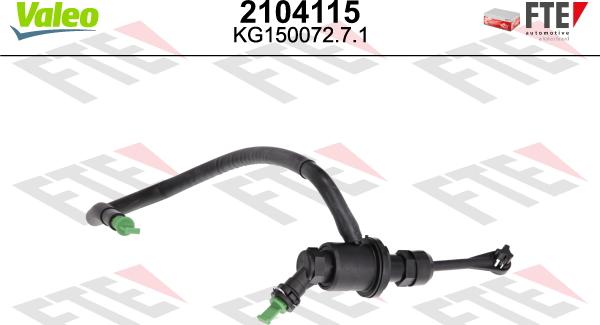 VALEO 2104115 - Cilindro trasmettitore, Frizione www.autoricambi360.it