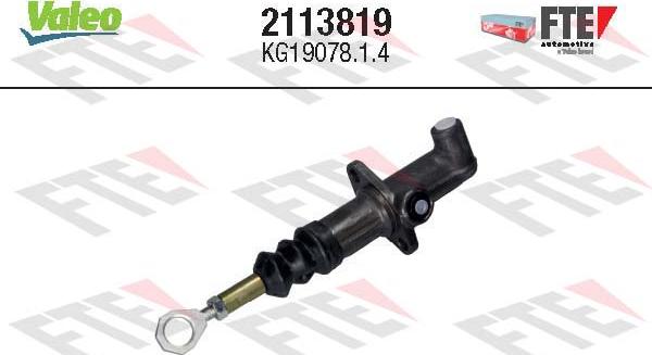 Valeo 2113819 - Cilindro trasmettitore, Frizione www.autoricambi360.it