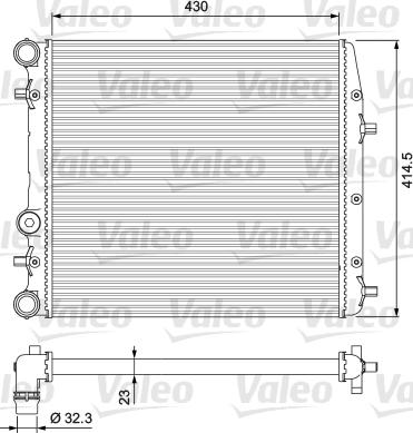 VALEO 232863 - Radiatore, Raffreddamento motore www.autoricambi360.it