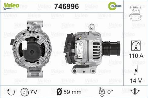 VALEO 746996 - Alternatore www.autoricambi360.it