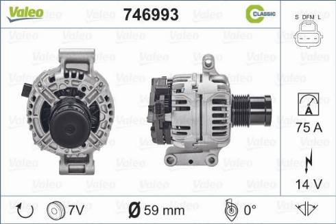 VALEO 746993 - Alternatore www.autoricambi360.it