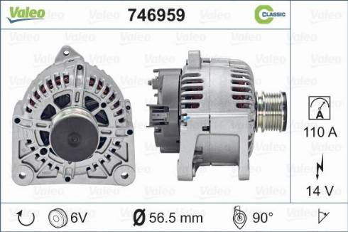 VALEO 746959 - Alternatore www.autoricambi360.it