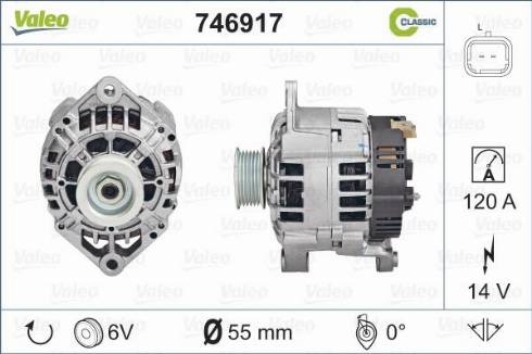 VALEO 746917 - Alternatore www.autoricambi360.it