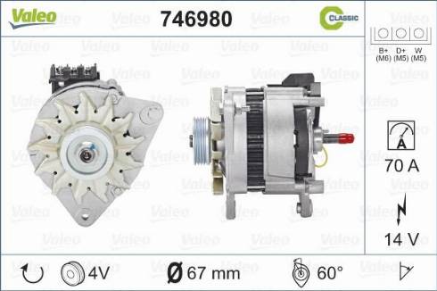 VALEO 746980 - Alternatore www.autoricambi360.it
