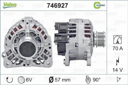VALEO 746927 - Alternatore www.autoricambi360.it
