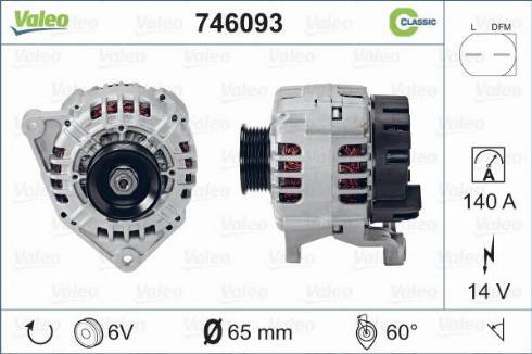 VALEO 746093 - Alternatore www.autoricambi360.it