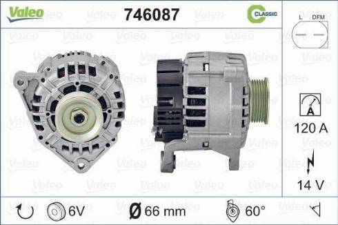 VALEO 746087 - Alternatore www.autoricambi360.it