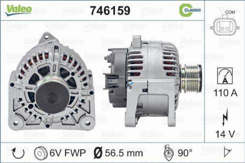 VALEO 746159 - Alternatore www.autoricambi360.it