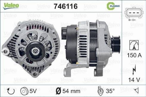 VALEO 746116 - Alternatore www.autoricambi360.it