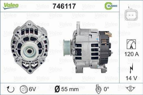 VALEO 746117 - Alternatore www.autoricambi360.it