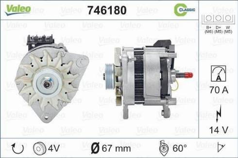 VALEO 746180 - Alternatore www.autoricambi360.it
