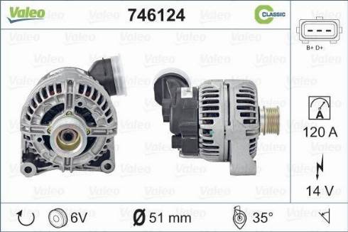 VALEO 746124 - Alternatore www.autoricambi360.it
