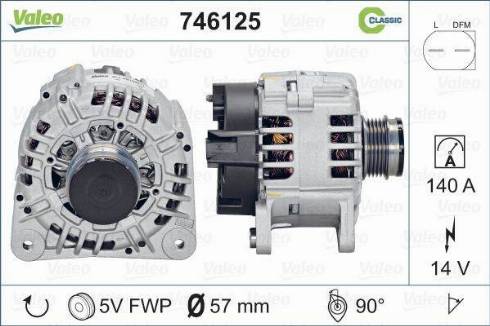 VALEO 746125 - Alternatore www.autoricambi360.it