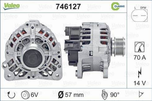 VALEO 746127 - Alternatore www.autoricambi360.it