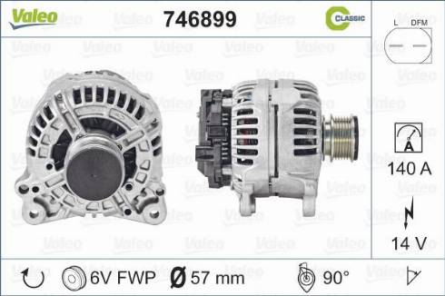 VALEO 746899 - Alternatore www.autoricambi360.it