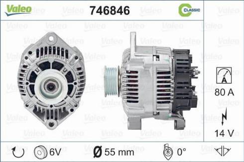 VALEO 746846 - Alternatore www.autoricambi360.it