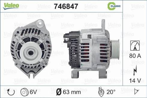 VALEO 746847 - Alternatore www.autoricambi360.it