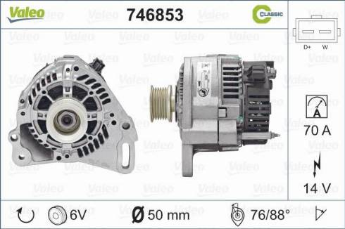 VALEO 746853 - Alternatore www.autoricambi360.it