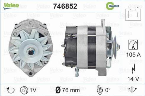 VALEO 746852 - Alternatore www.autoricambi360.it