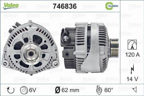 VALEO 746836 - Alternatore www.autoricambi360.it