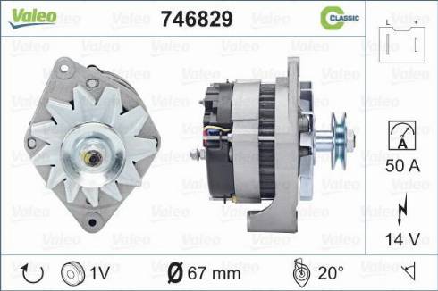 Valeo 746829 - Alternatore www.autoricambi360.it