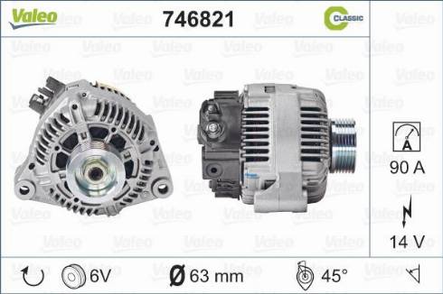 VALEO 746821 - Alternatore www.autoricambi360.it