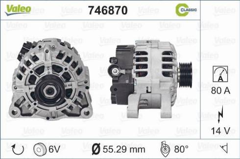 VALEO 746870 - Alternatore www.autoricambi360.it
