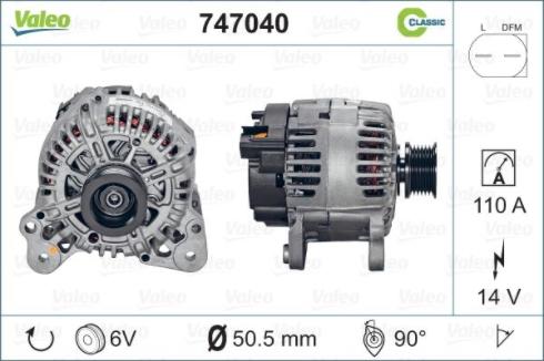VALEO 747040 - Alternatore www.autoricambi360.it