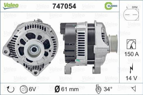 VALEO 747054 - Alternatore www.autoricambi360.it