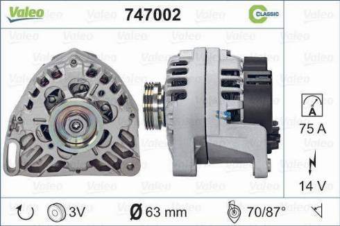VALEO 747002 - Alternatore www.autoricambi360.it