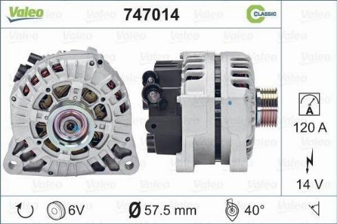 VALEO 747014 - Alternatore www.autoricambi360.it