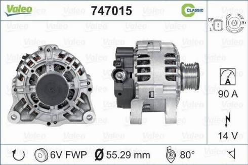 VALEO 747015 - Alternatore www.autoricambi360.it