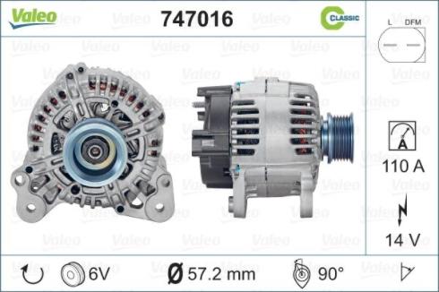 VALEO 747016 - Alternatore www.autoricambi360.it