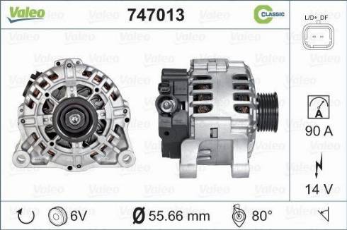 VALEO 747013 - Alternatore www.autoricambi360.it