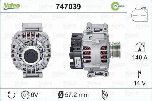 VALEO 747039 - Alternatore www.autoricambi360.it