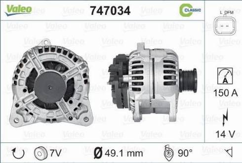 VALEO 747034 - Alternatore www.autoricambi360.it