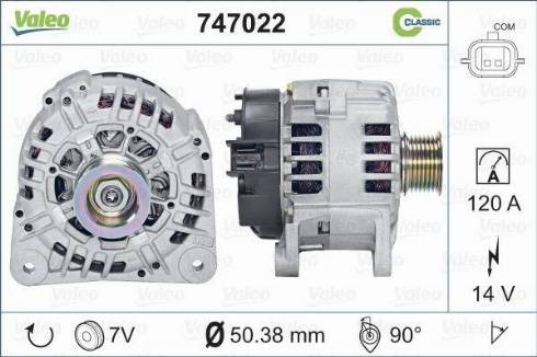 VALEO 747022 - Alternatore www.autoricambi360.it