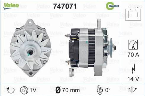 VALEO 747071 - Alternatore www.autoricambi360.it