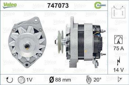 VALEO 747073 - Alternatore www.autoricambi360.it