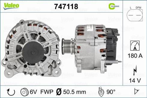 VALEO 747118 - Alternatore www.autoricambi360.it