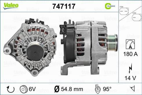 VALEO 747117 - Alternatore www.autoricambi360.it