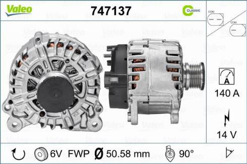 VALEO 747137 - Alternatore www.autoricambi360.it