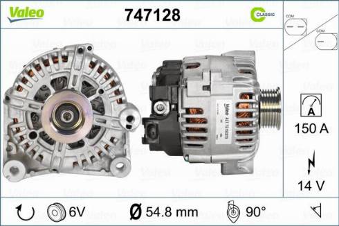 VALEO 747128 - Alternatore www.autoricambi360.it