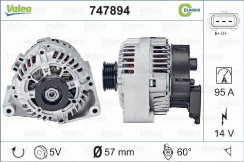 VALEO 747894 - Alternatore www.autoricambi360.it