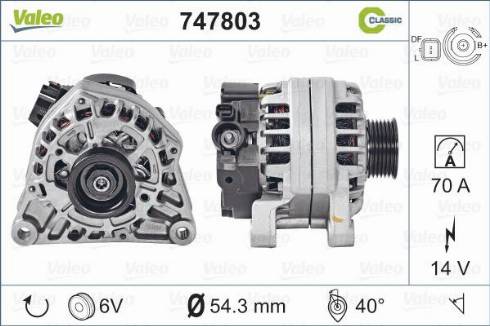 VALEO 747803 - Alternatore www.autoricambi360.it
