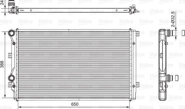VALEO 701540 - Radiatore, Raffreddamento motore www.autoricambi360.it