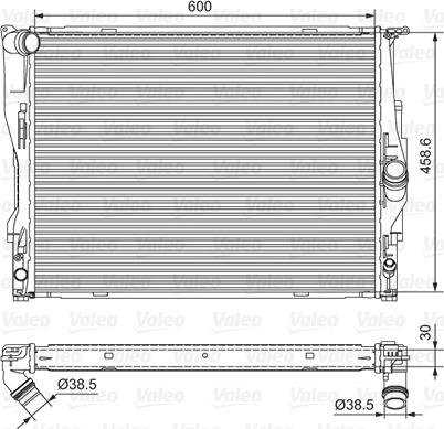 VALEO 701542 - Radiatore, Raffreddamento motore www.autoricambi360.it