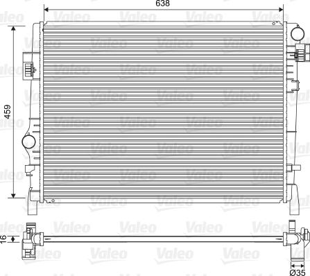 VALEO 701553 - Radiatore, Raffreddamento motore www.autoricambi360.it