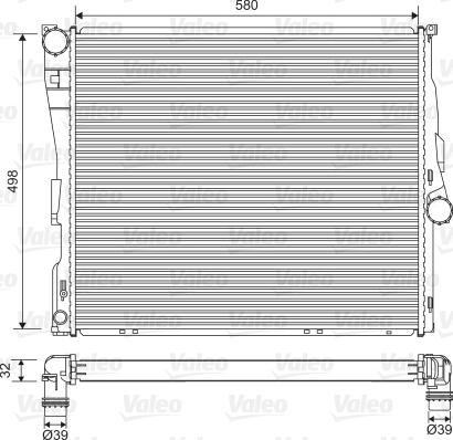 VALEO 701563 - Radiatore, Raffreddamento motore www.autoricambi360.it