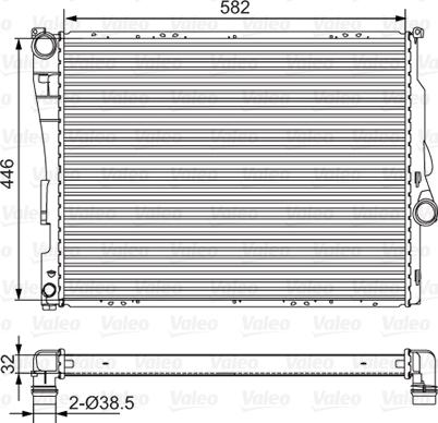 VALEO 701523 - Radiatore, Raffreddamento motore www.autoricambi360.it